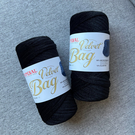Velvet Bag Mondial - Nero (323) - 200gr - 40m