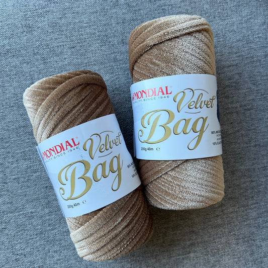 Velvet Bag Mondial - Beige (307) - 200gr - 40m